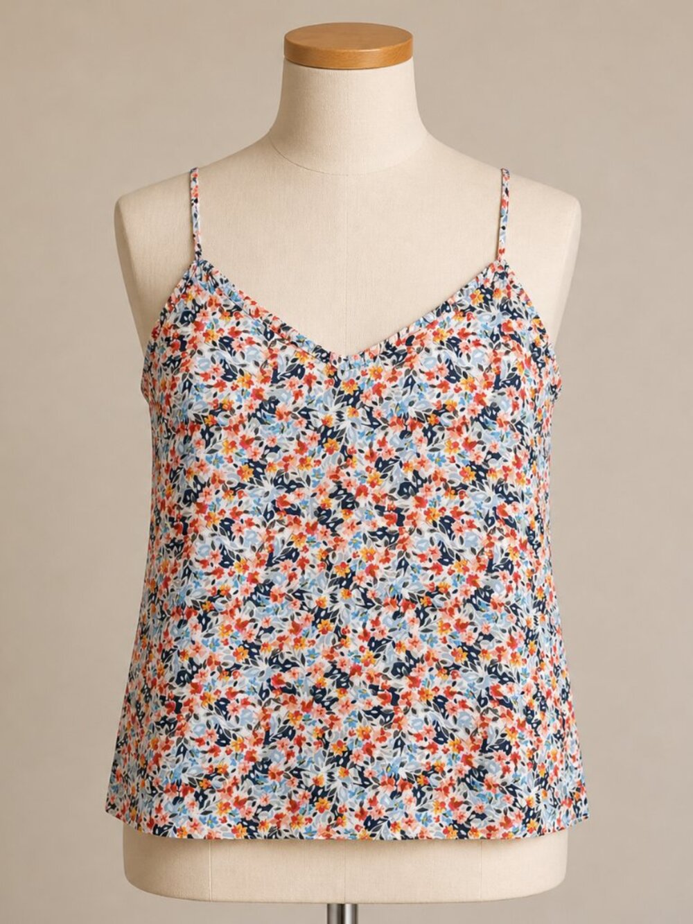LOFT Floral Cami Tank Top Size S Sleeveless Cottagecore Country Lightweight